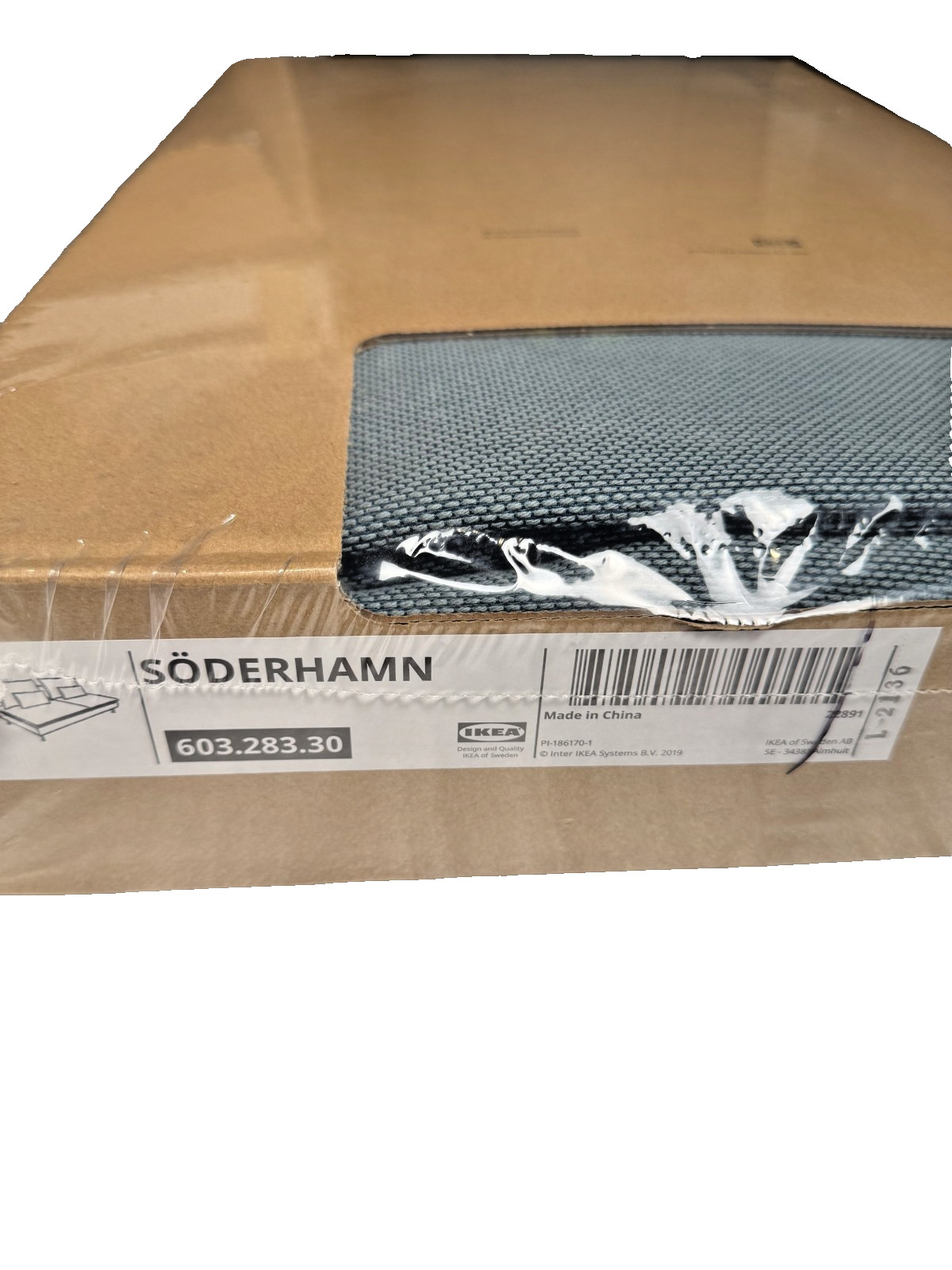 IKEA SÖDERHAMN Sofa Section Cover FINNSTA Turquoise 603.283.30 - NEW