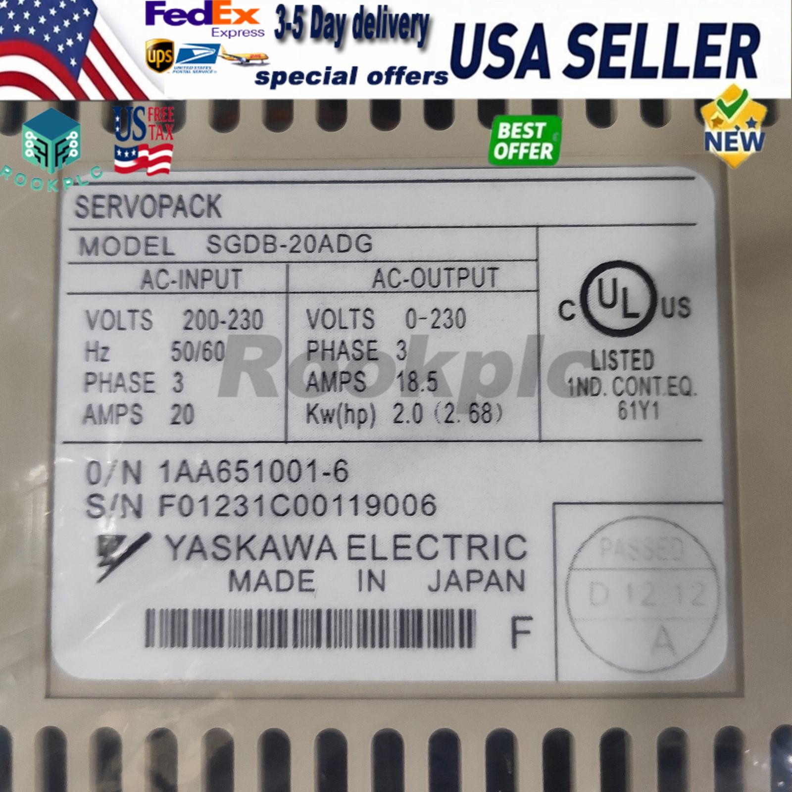 1PC New YASKAWA SGDB-20ADG SGDB20ADG Servo Drive Expedited Shipping