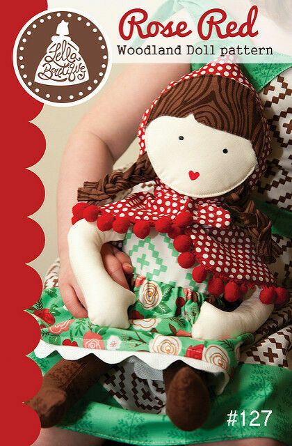 Doll Pattern ROSE RED WOODLAND DOLL Moda LELLA BOUTIQUE