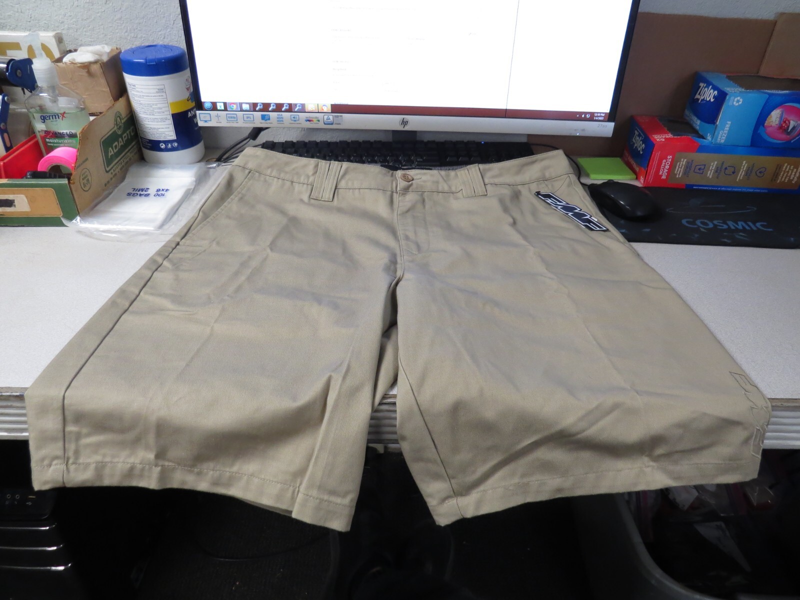 NOS FMF Brand Mens Khaki All Time Shorts Size 38 F15108105KHA38 3020-0743