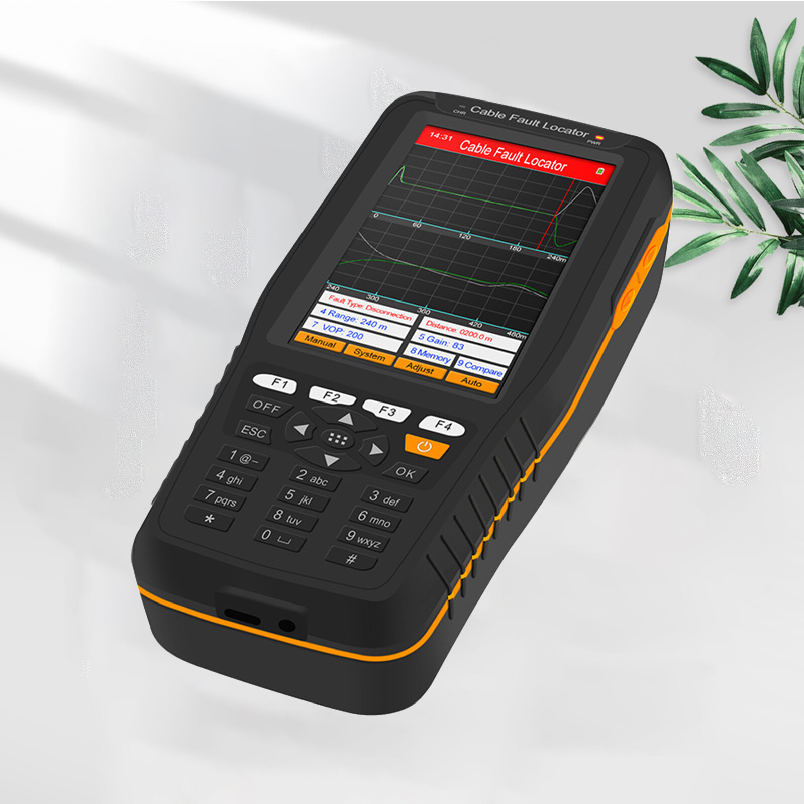Short Circuit Fault Indicator TDR Cable Fault Locator Tester Detector 2km/4km