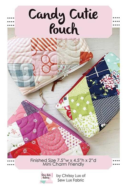 Candy Cutie Pouch * SLF 2221 Sew Lux Fabric  7.5X4.5X2