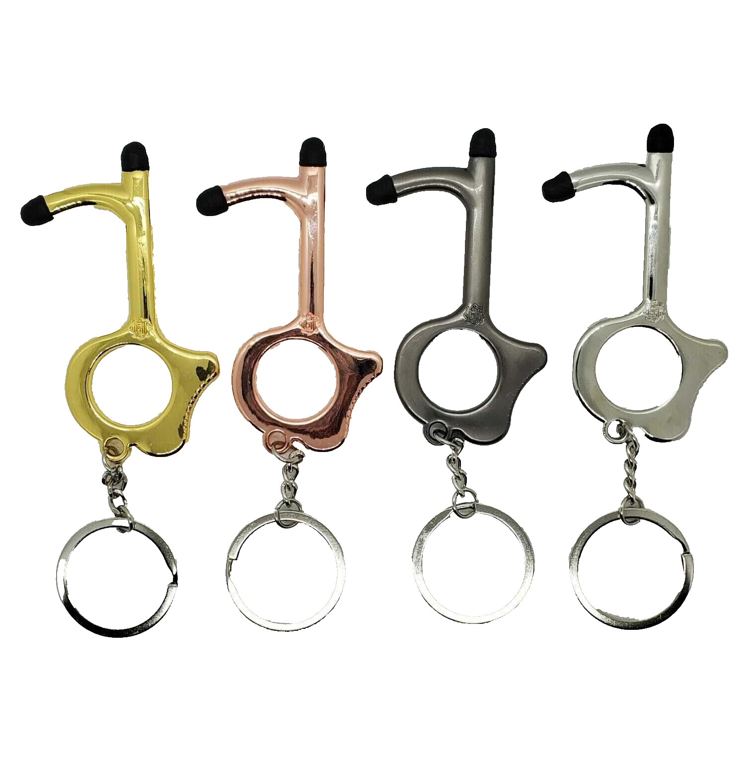 Touchless Tool Elevator Button Key AntimicrobialAlloy Hand Door Opener- Gold