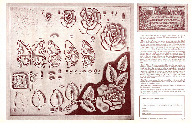 Leather Craft Doodle Pattern