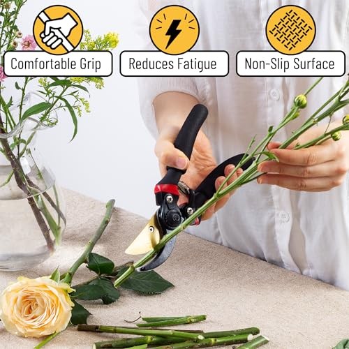 Mr. Pen- Pruning Shears, Garden Shears, 8" Professional, Titanium Blade, Gard...