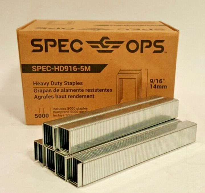 Spec Ops Tools Heavy Duty Staples 9/16-in 5000 Pack SPEC-HD916-5M