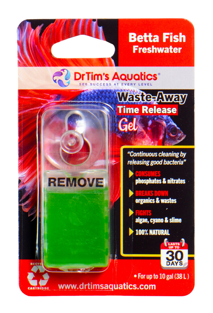 Dr. Tim's Aquatics Waste Away Time Release Gel For Betta 10 gallon Single