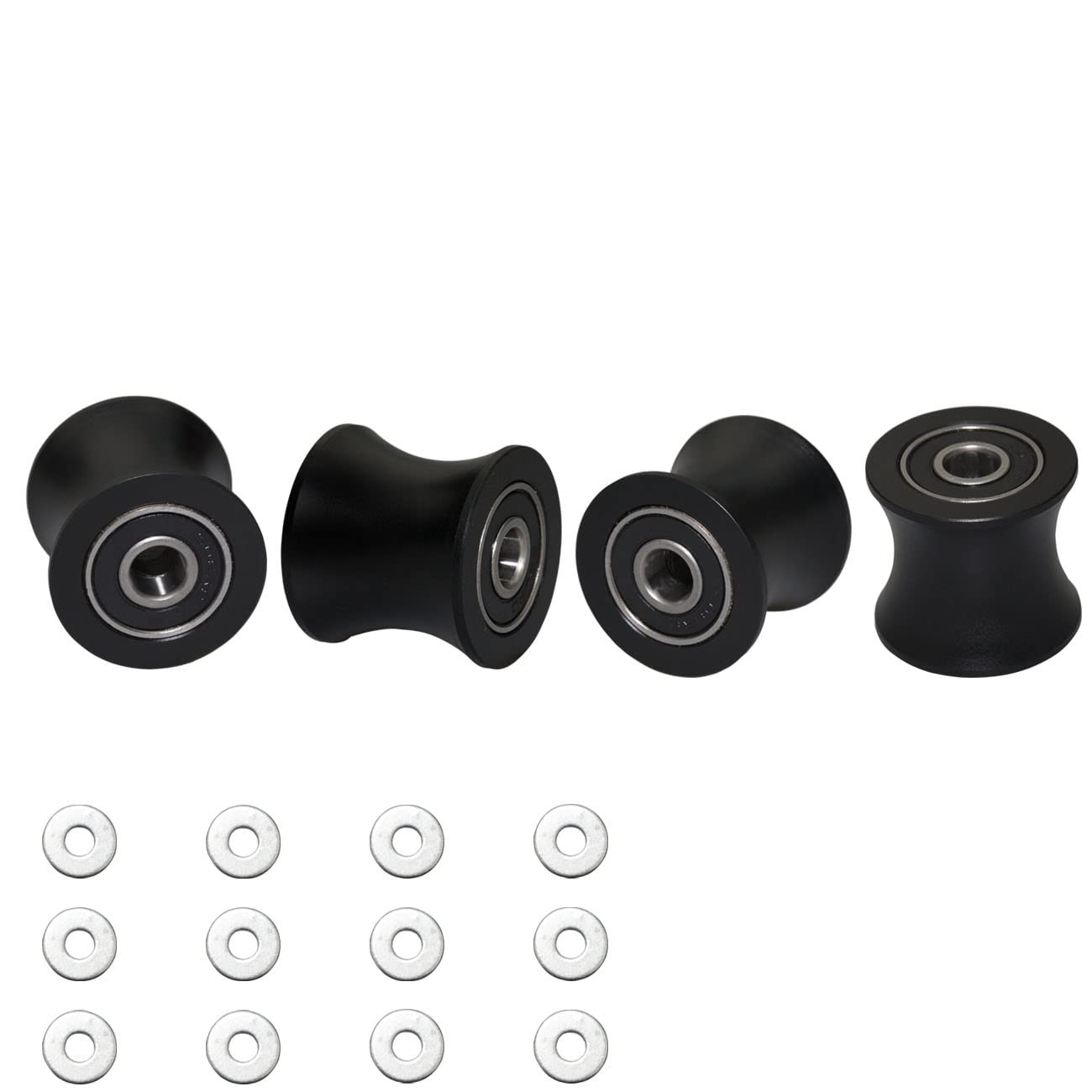 FRECCU Total Gym Replacement Set of 4 Wheels/Rollers Compatible with Models D...