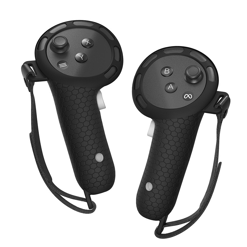 For Quest 3/3S Anti-Sweat Non-Slip Rechargeable Silicone Cover with Wrist Strap