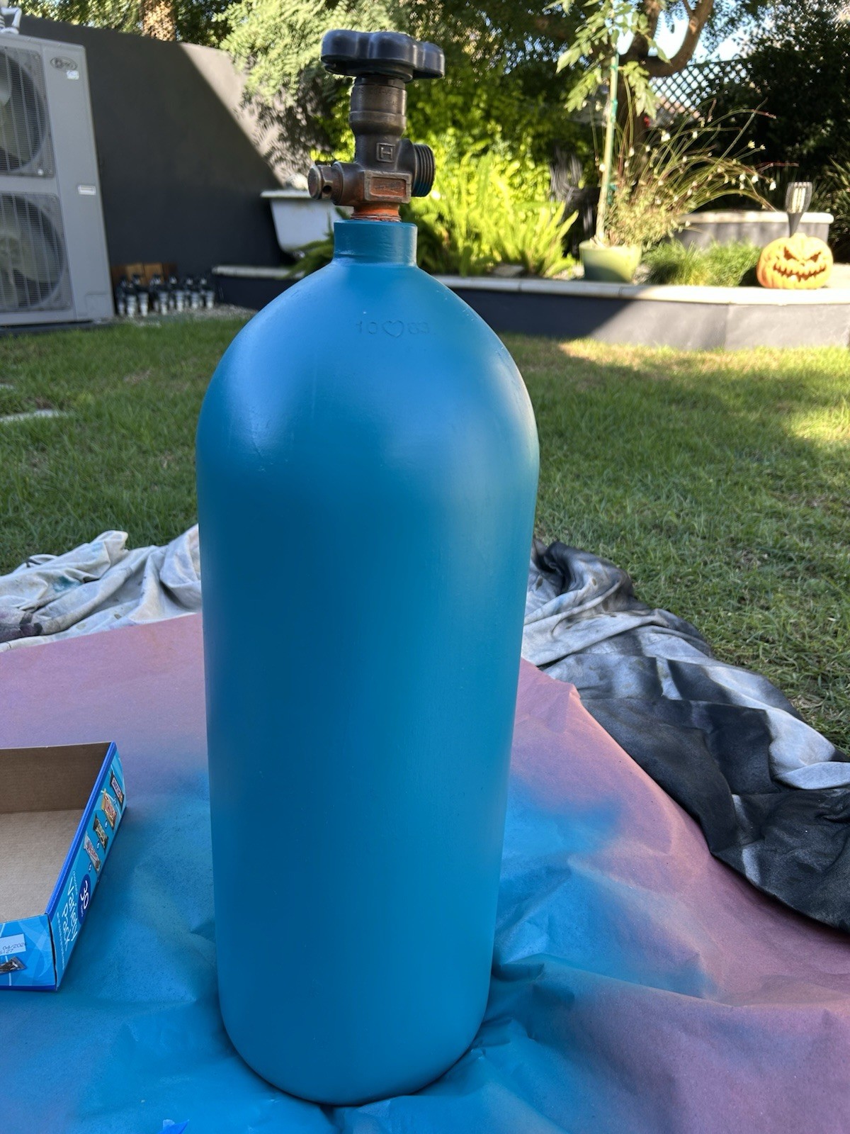 Blue 15 Pound Nitrous Tank