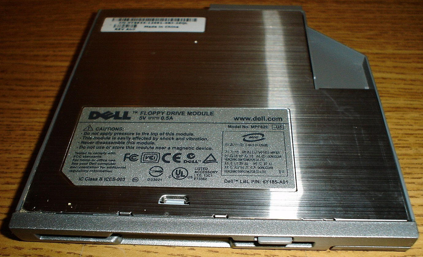 Dell Floppy Disk Drive Module Model MPF82E P/N 6Y185-A01
