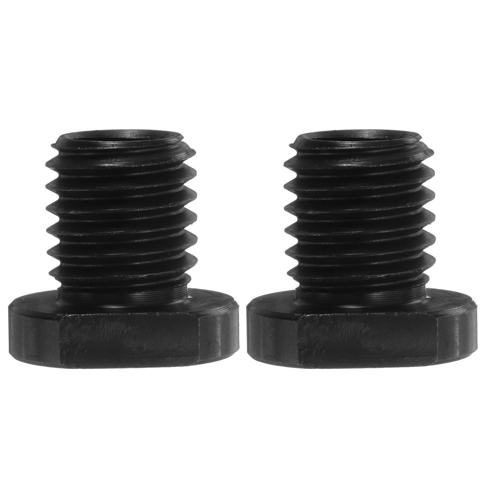 2pcs M10 Female to M14 Male Adapter Polisher Adaptor Connecting Attachment Black