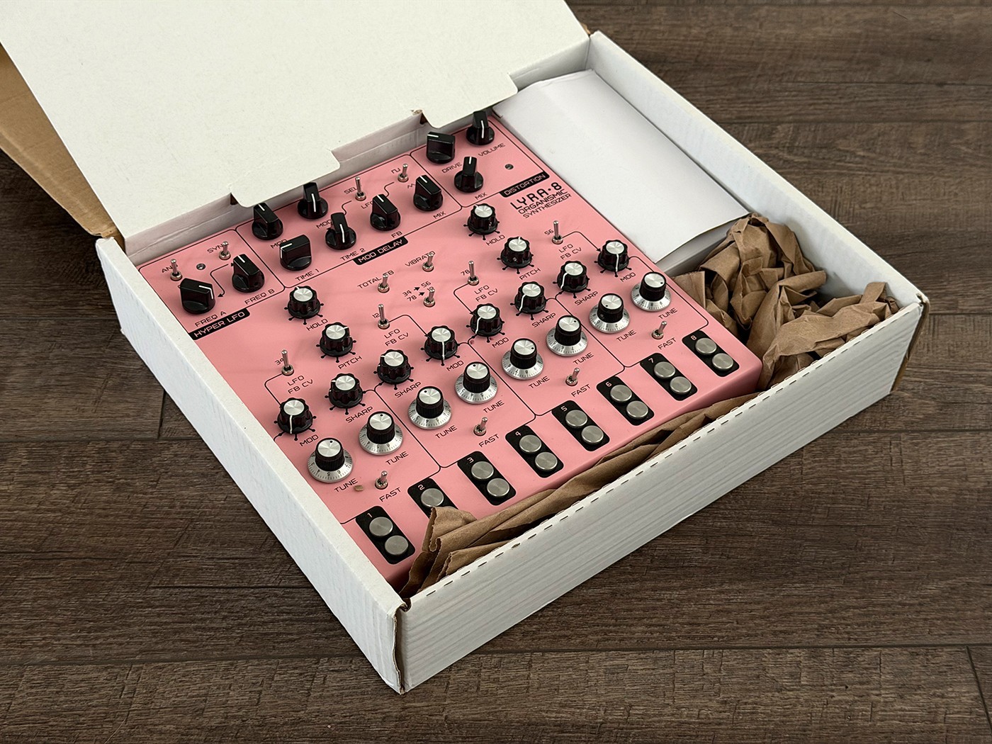 SOMA Laboratory Lyra-8 Desktop Synthesizer : Mint Condition : Pink