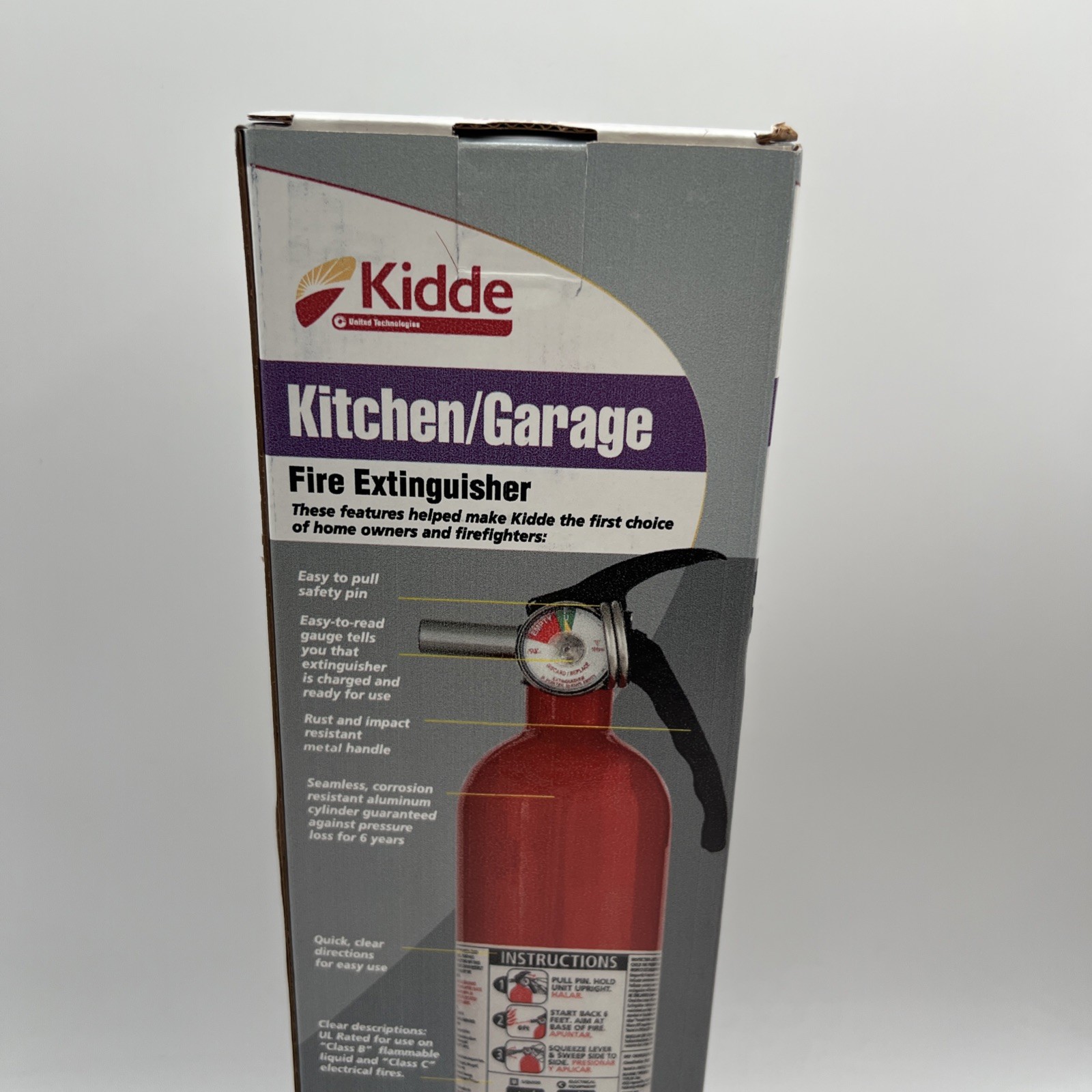 Kidde Kitchen/Garage Fire Extinguisher 10-B:C UL Rated Safety Device