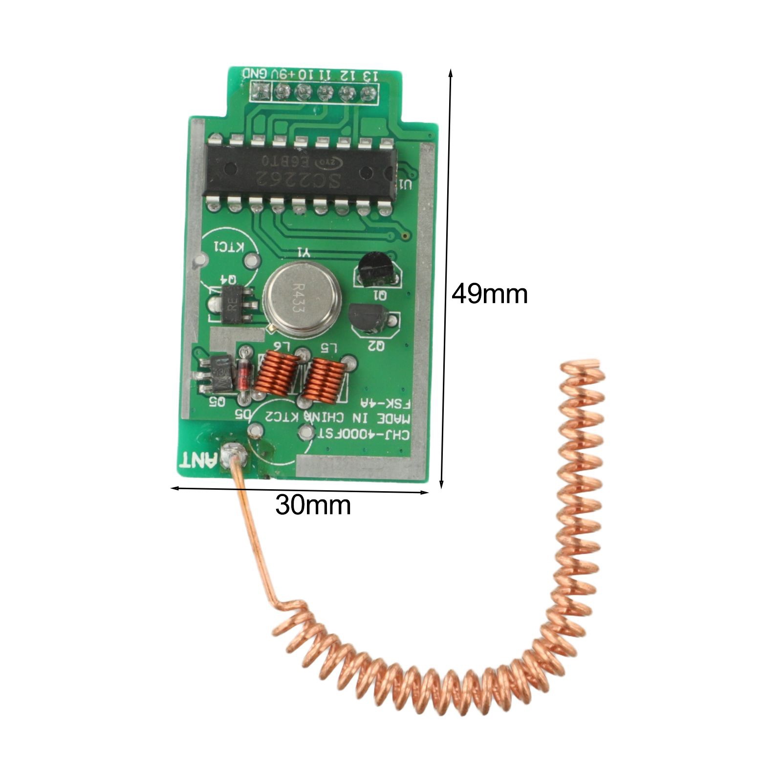 Long Range 4km Wireless Remote Control Transmitter Kit 433 MHz DC 9V