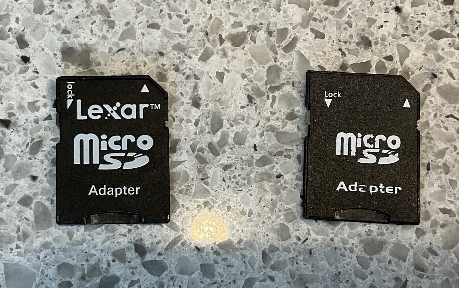 2 X Lexar MicroSD MicroSDHC TF Card To SD Card Adapter