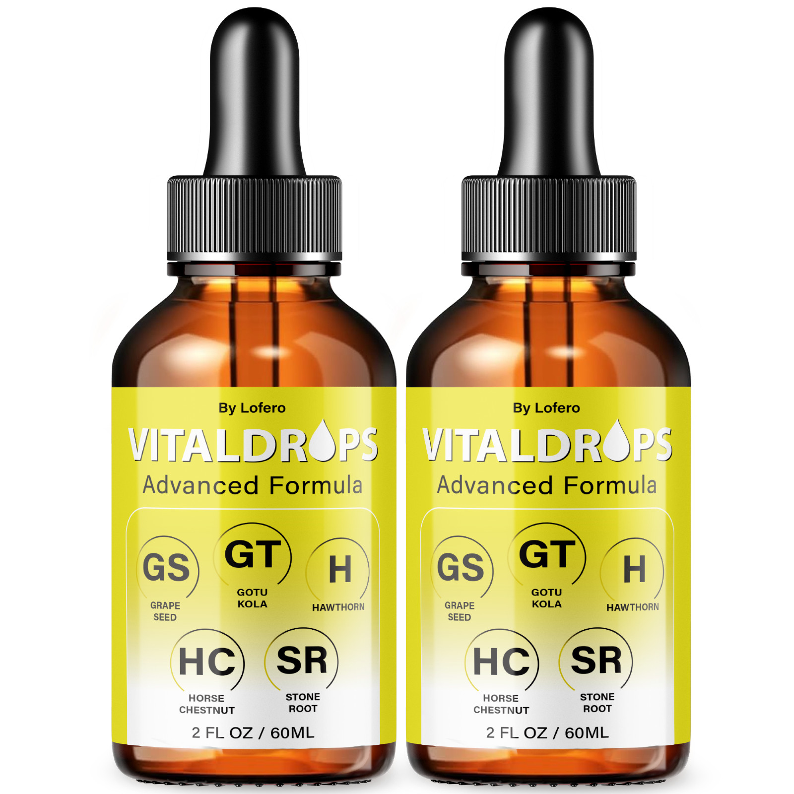 (2 Packs) VitalDrops, Vital Drops Formula for Metabolism & Weight Loss (4 oz)