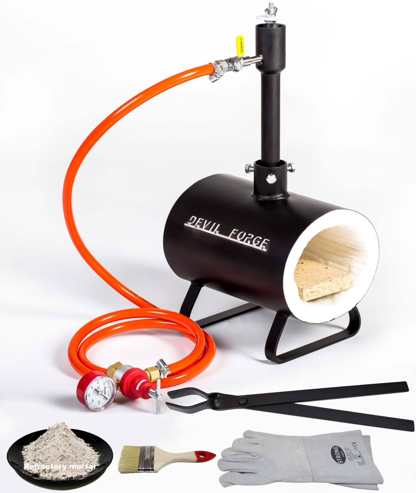 DFSW GAS PROPANE FORGE Furnace Burner Knife Making Blacksmith Farrier USA