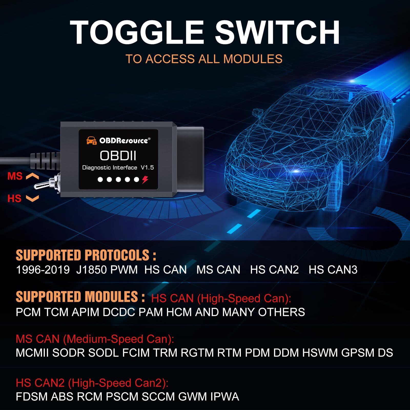 OBD2 Scanner USB Code Reader Full System Diagnostic Tool For FORD F150 F250 F350
