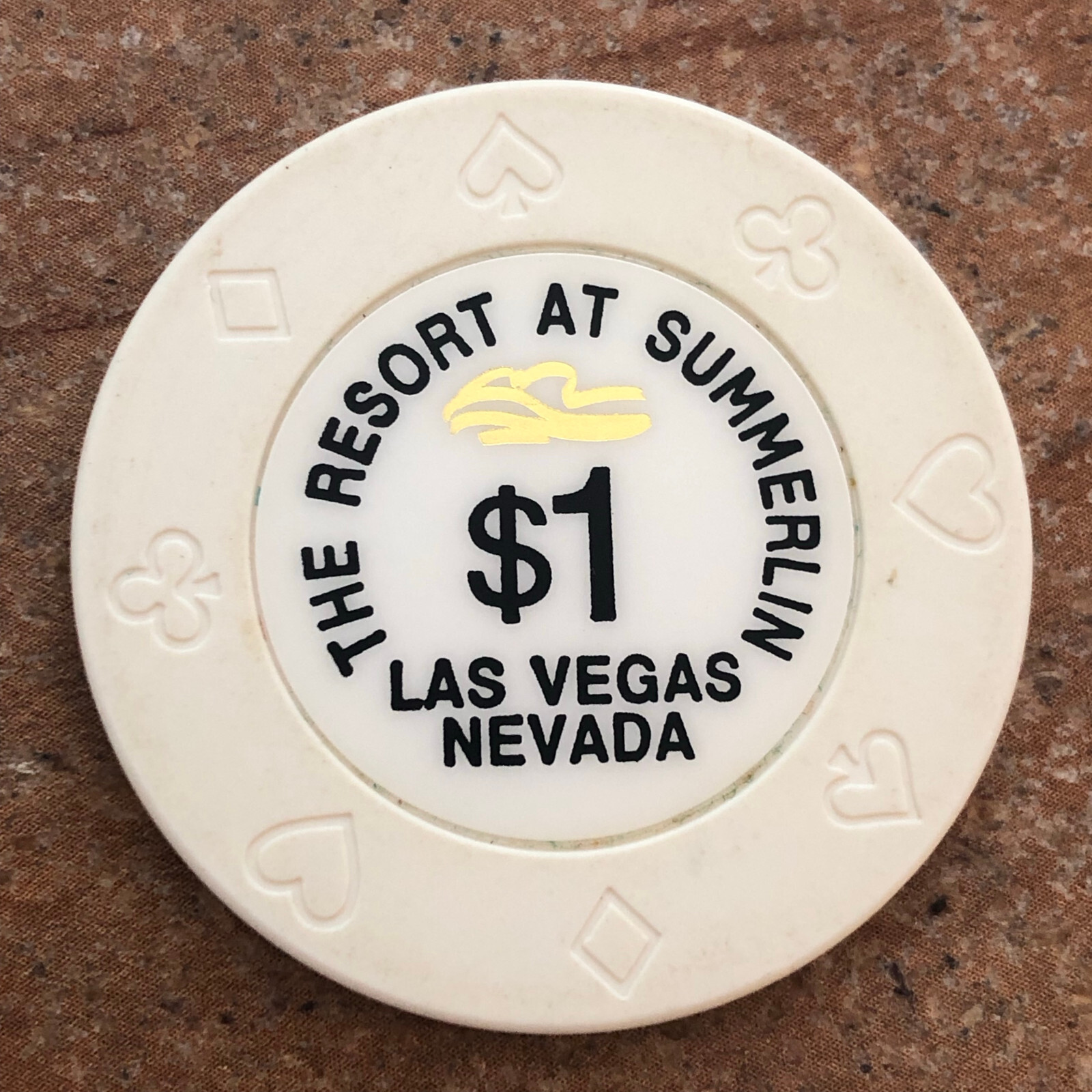 Vintage $1 Casino Chip from The Resort at Summerlin, Las Vegas NV