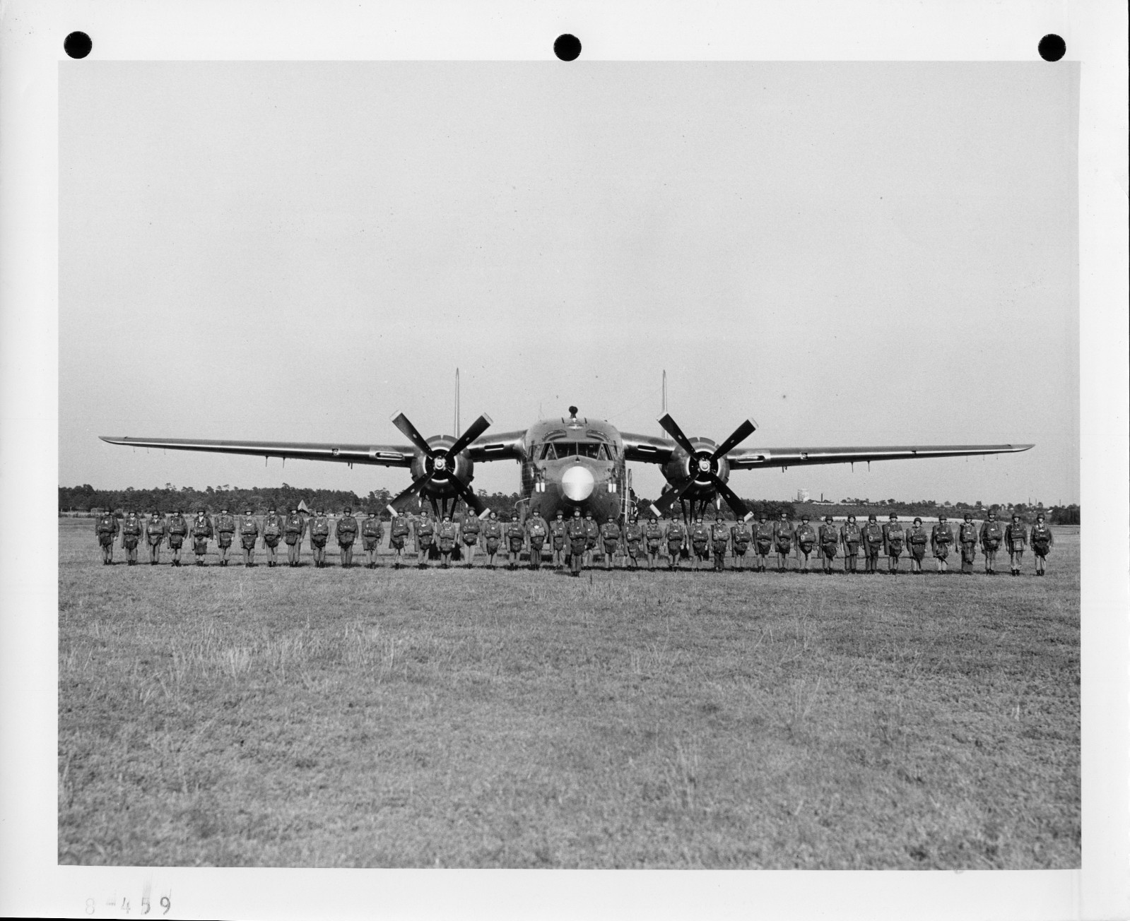 Post WWII USAF C-119 Packet airplane 8x10 photo 82nd Airborne 42 Paratroopers