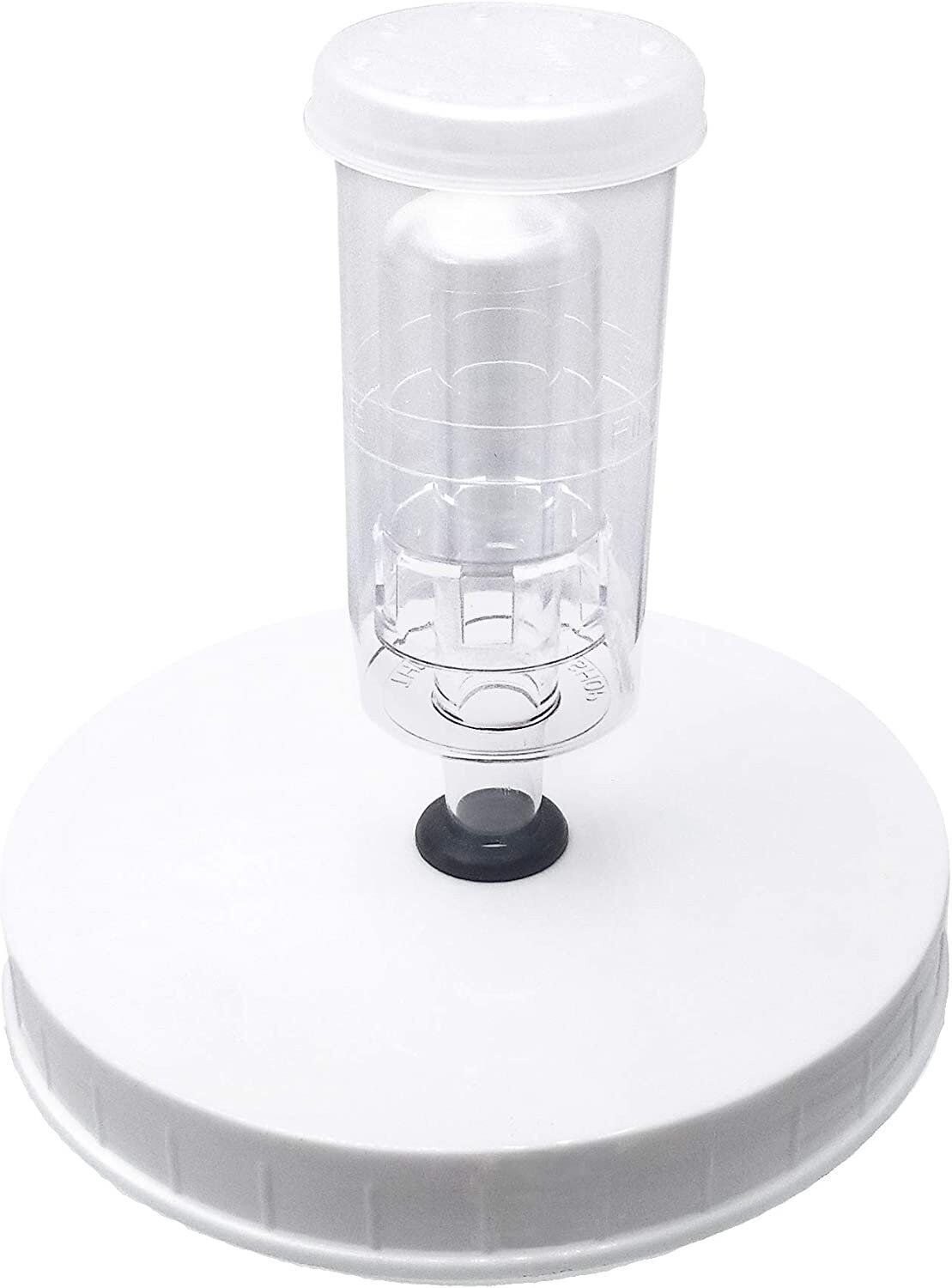 Airtight One Gallon Standard Fermentation Lid Gasket with 3 Piece Airlock