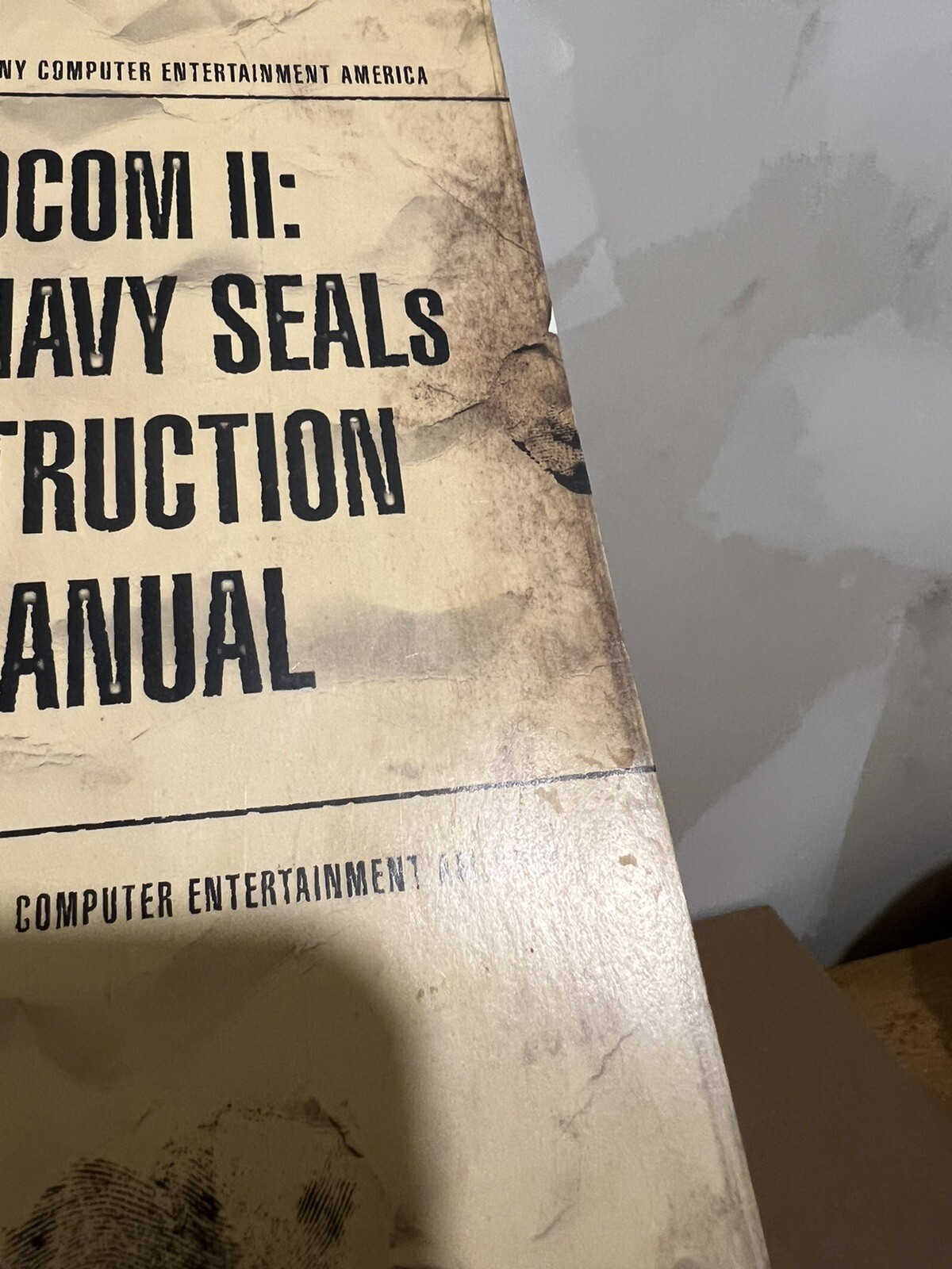 Playstation 2 PS2 SOCOM II US Navy Seals Instruction MANUAL ONLY *Authentic