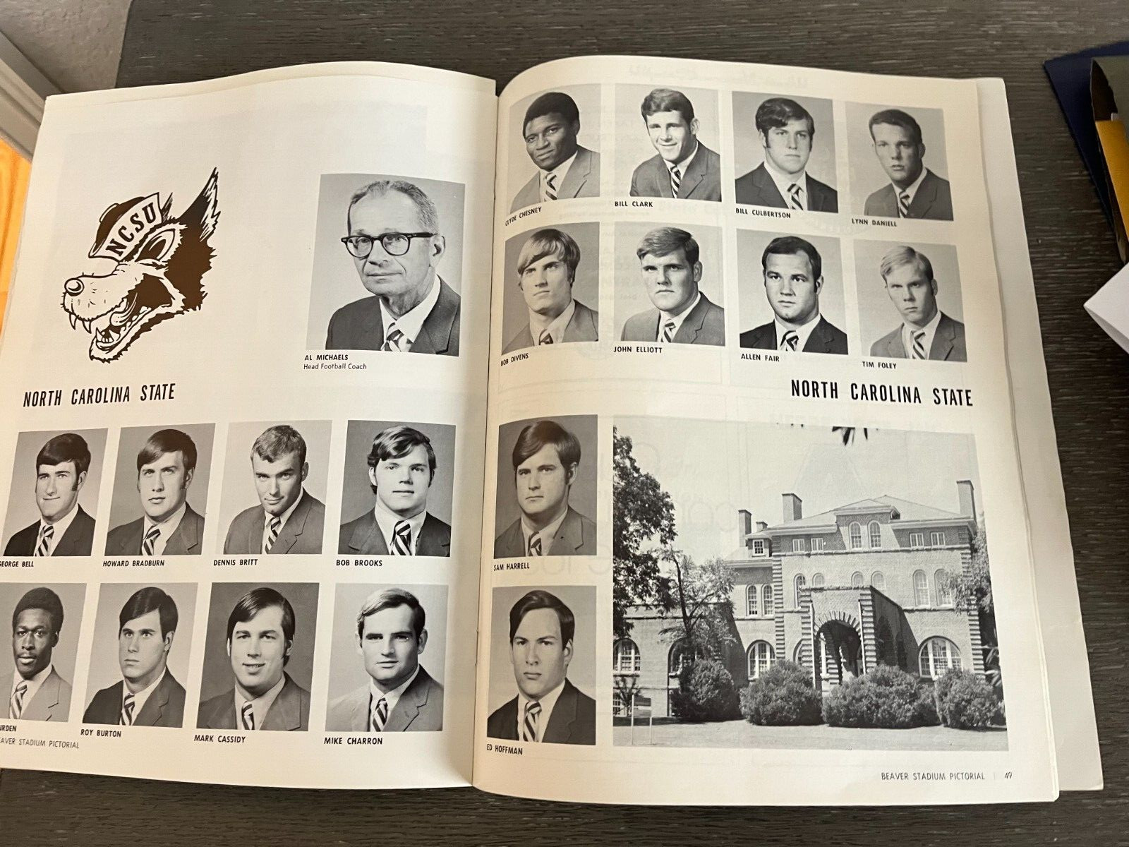 Vintage 1971 Penn State vs NC State Program - Beaver Stadium