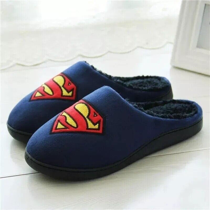 Home Slippers Winter Warm Soft Shoes Superhero BATMAN Fashion Unisex Slipper