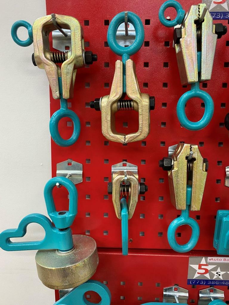 SET#9 -33 PIECE AUTO BODY FRAME MACHINE PULLING TOOLS & CLAMPS VALUE SET