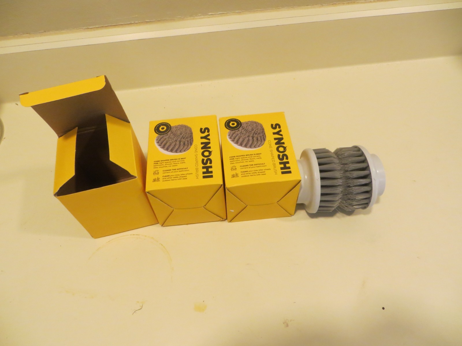Synoshi Set of 6 Electric Spin Scrubber Replacement Cone-Shaped Brush Heads NEW