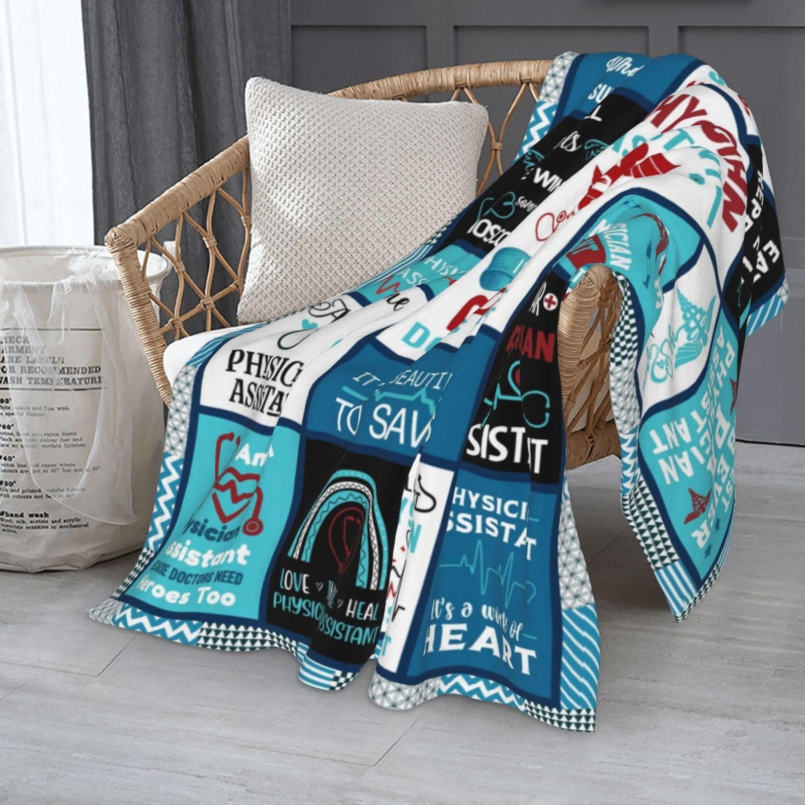 Physician Assistant PA Gifts Blanket 60x50 Inch National PA Week Day Present