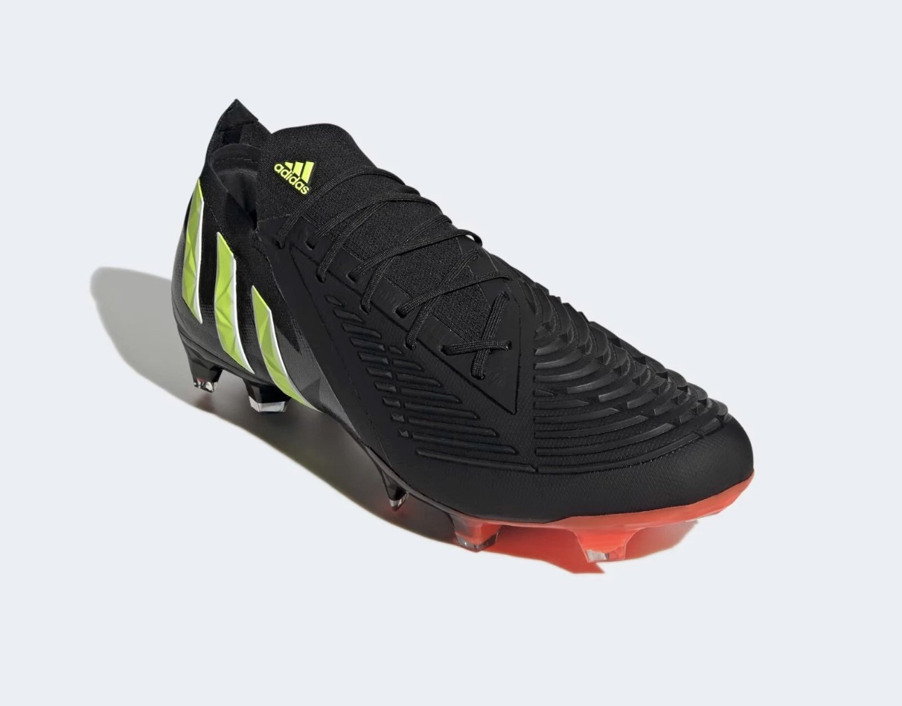 Adidas Predator Edge.1 L FG Soccer Cleats Black Red GW1023 Men's Size 13