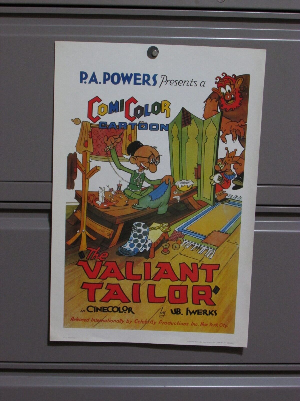 CELEBRITY PRODUCTIONS P.A. POWER'S COMICOLOR CARTOON VALIANT TAILOR 1935 REPRINT