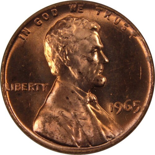 1965 Lincoln Memorial Cent BU Uncirculated Penny 1c Coin From obw#22a