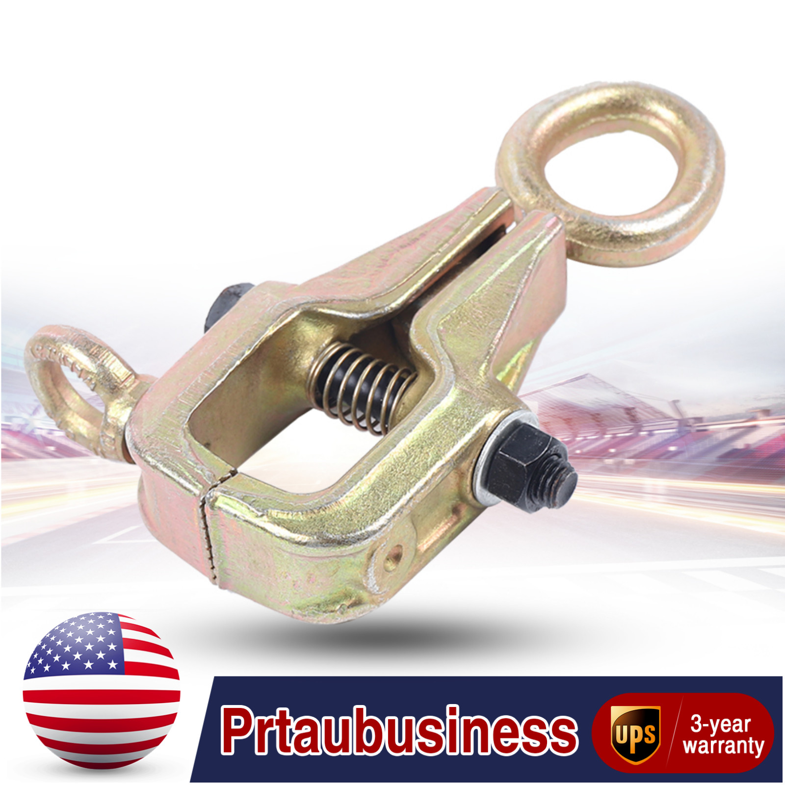 2 Way Auto Body Repair Pull Clamp 5T Self Tight Frame Back Dent Puller Steel New