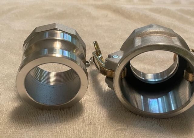 2" Camlock Coupler Coupling set for Water / Trash Pump BSP Threads aluminum.