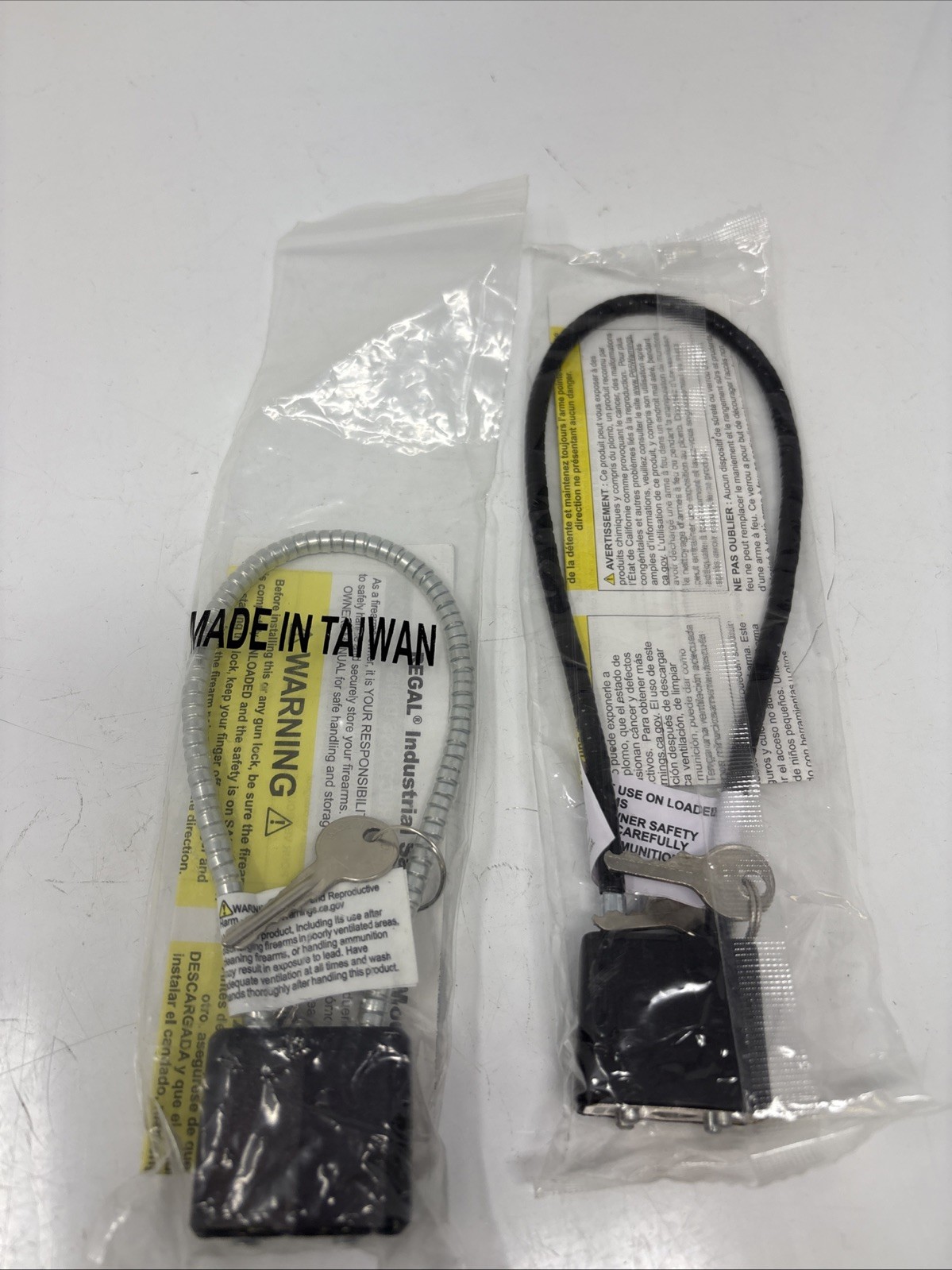 LOT (3) CABLE GUN LOCKS - LN Project ChildSafe - Pistol Handgun NEW