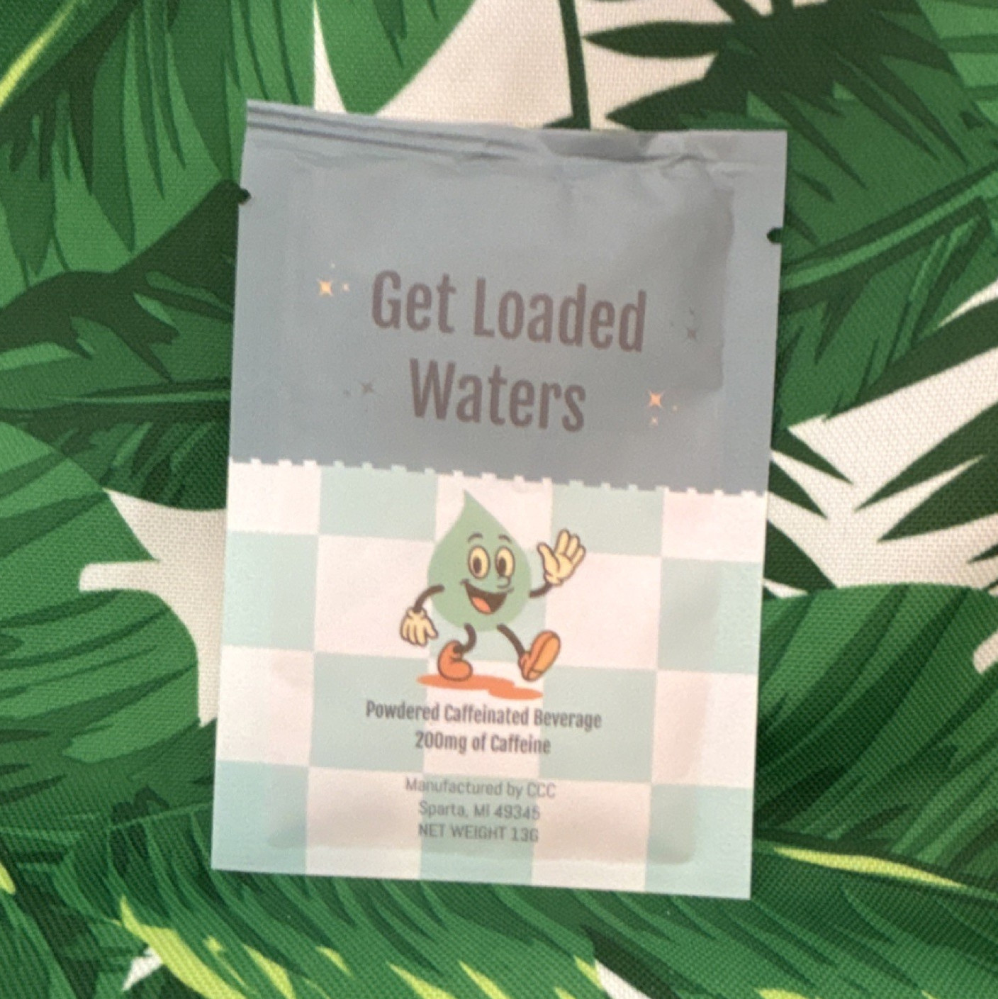 Loaded Waters Cherry Powdered Caffeinated Beverage 200mg Caffeine Energy