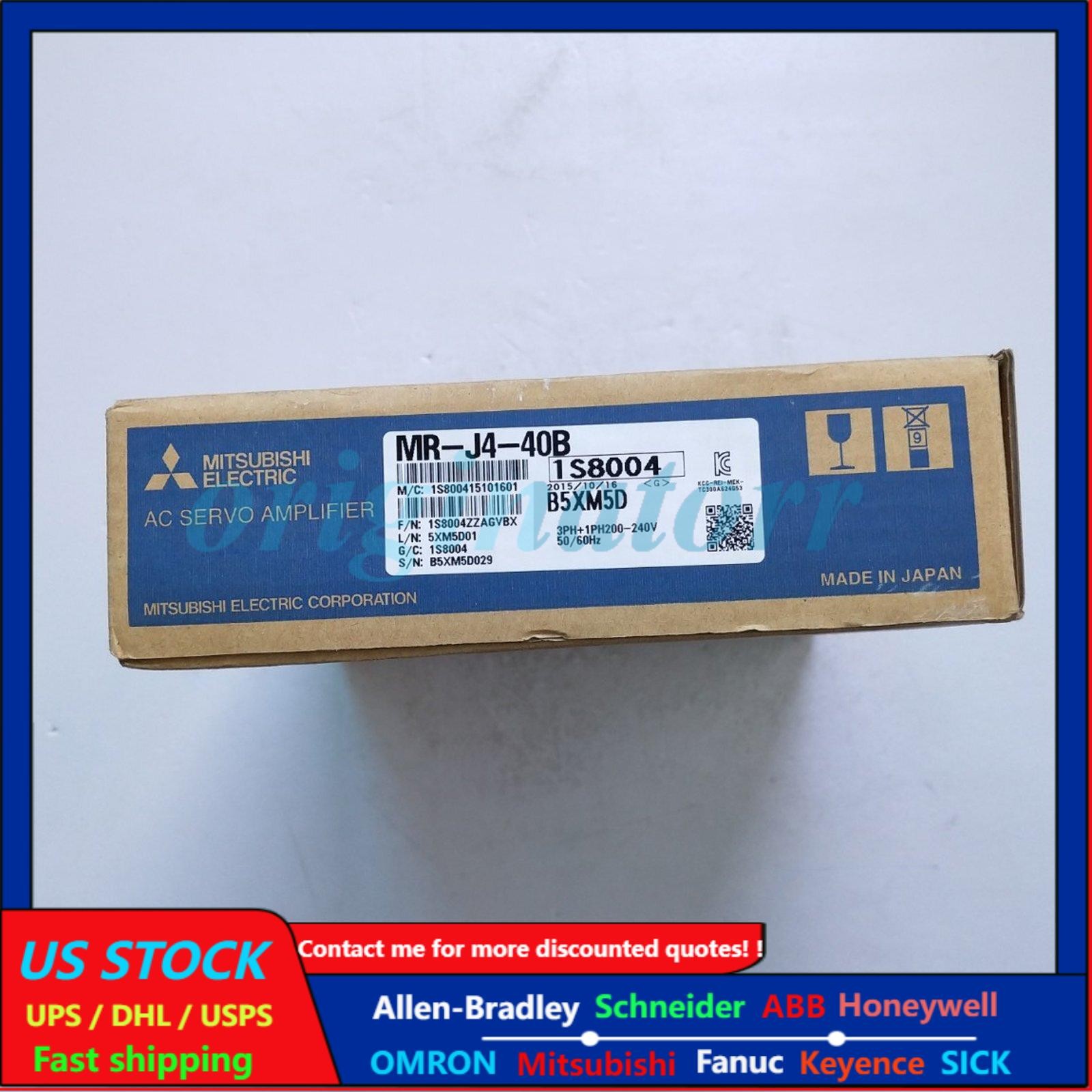 Mitsubishi MR-J4-40B Servo Drive  US Free TAX MRJ440B Amplifier New In Box