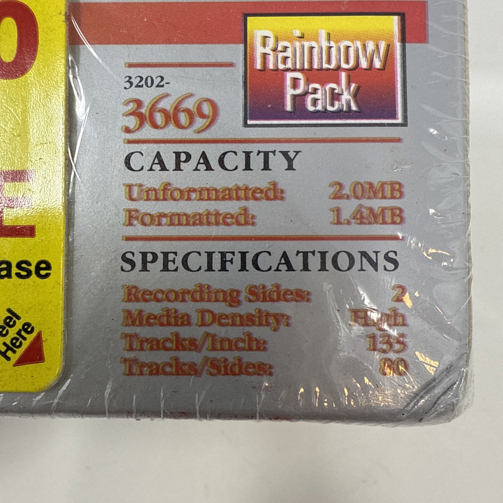 3.5" Computer Disks 25 Count Memorex HD Rainbow Pack 1996 Unopened New