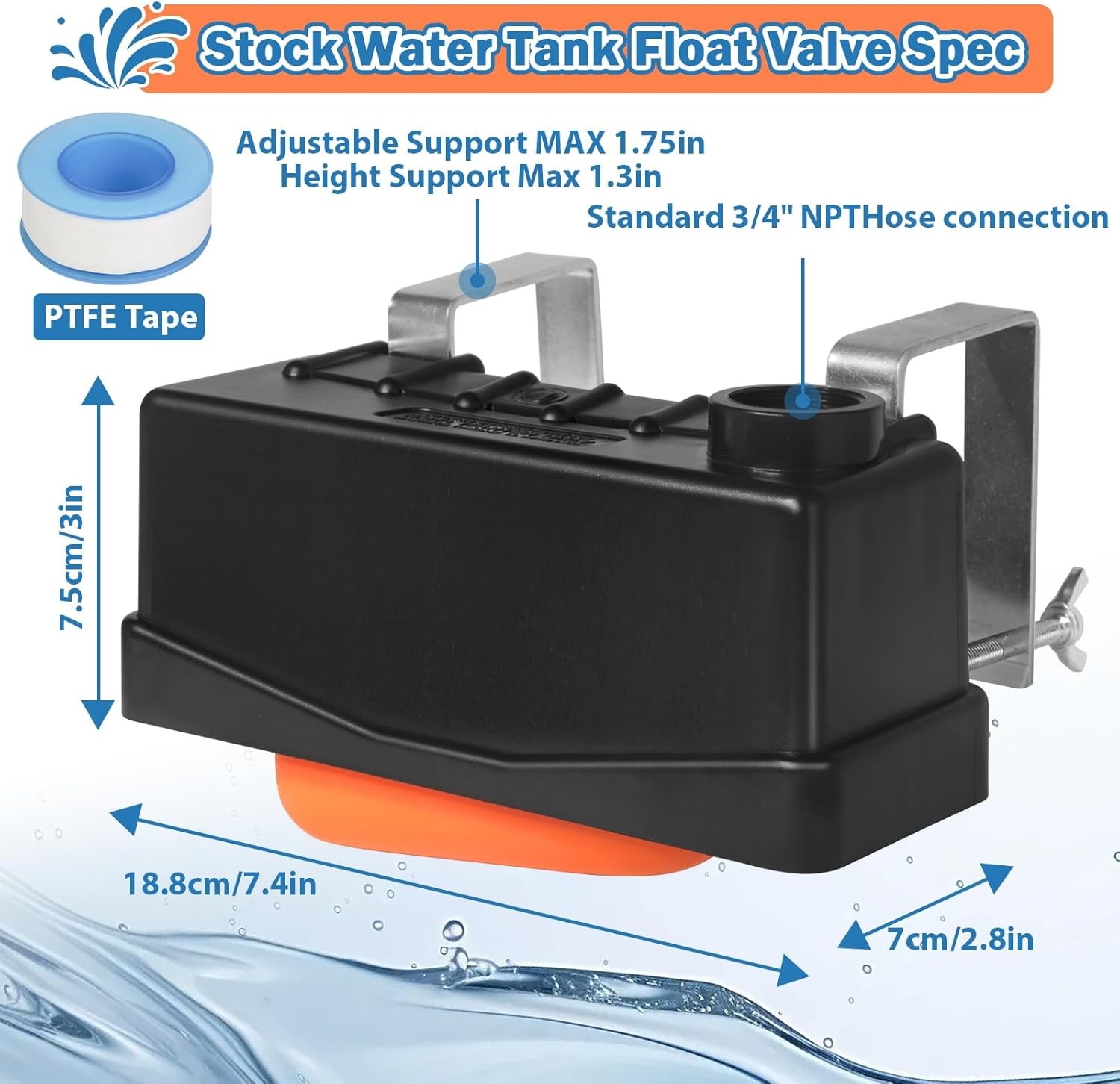Water Trough Float Valve for Stock Tank,Water Tank Float Valve Level Control for