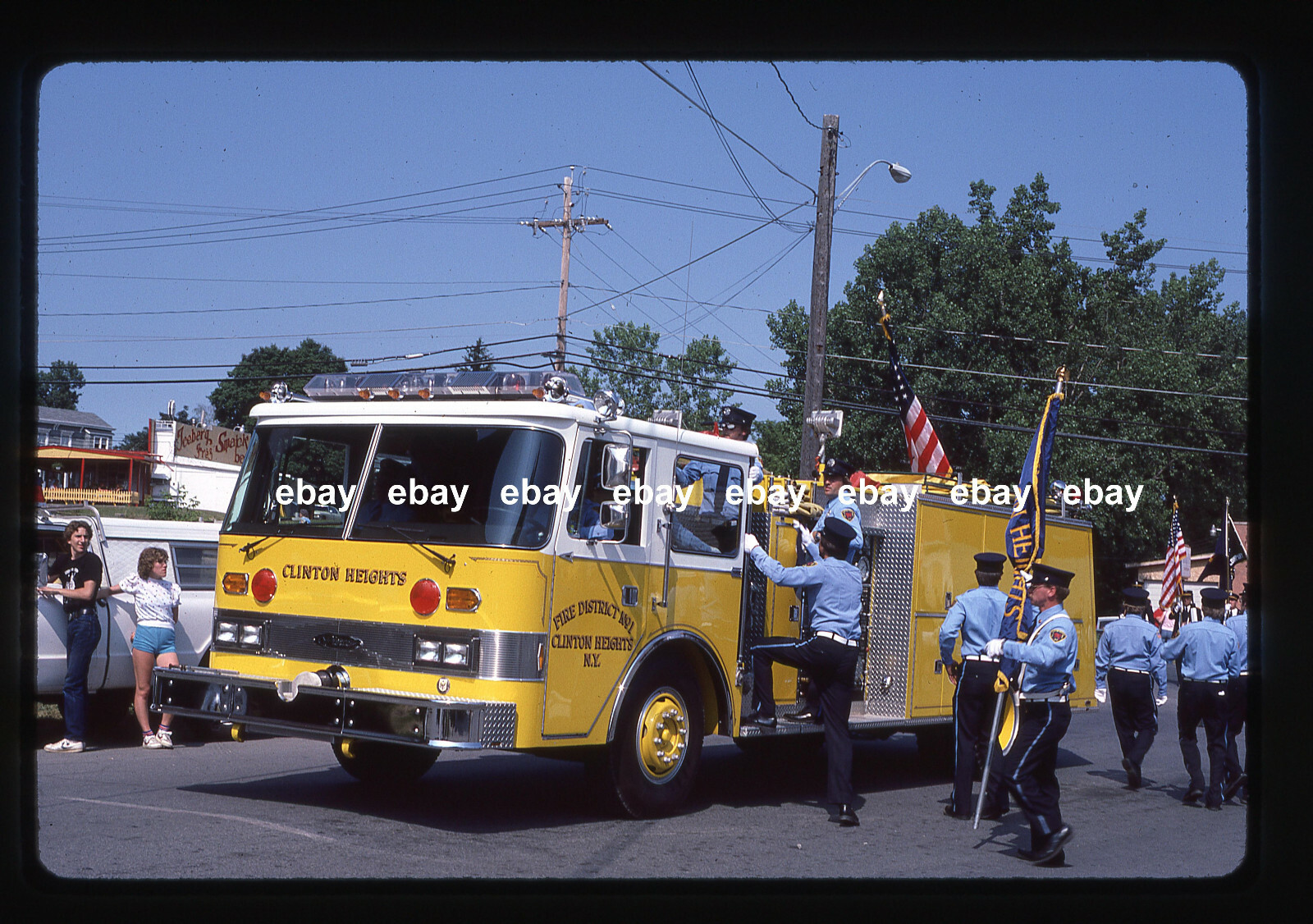 Clinton Heights NY Pierce Arrow pumper Fire Apparatus Slide