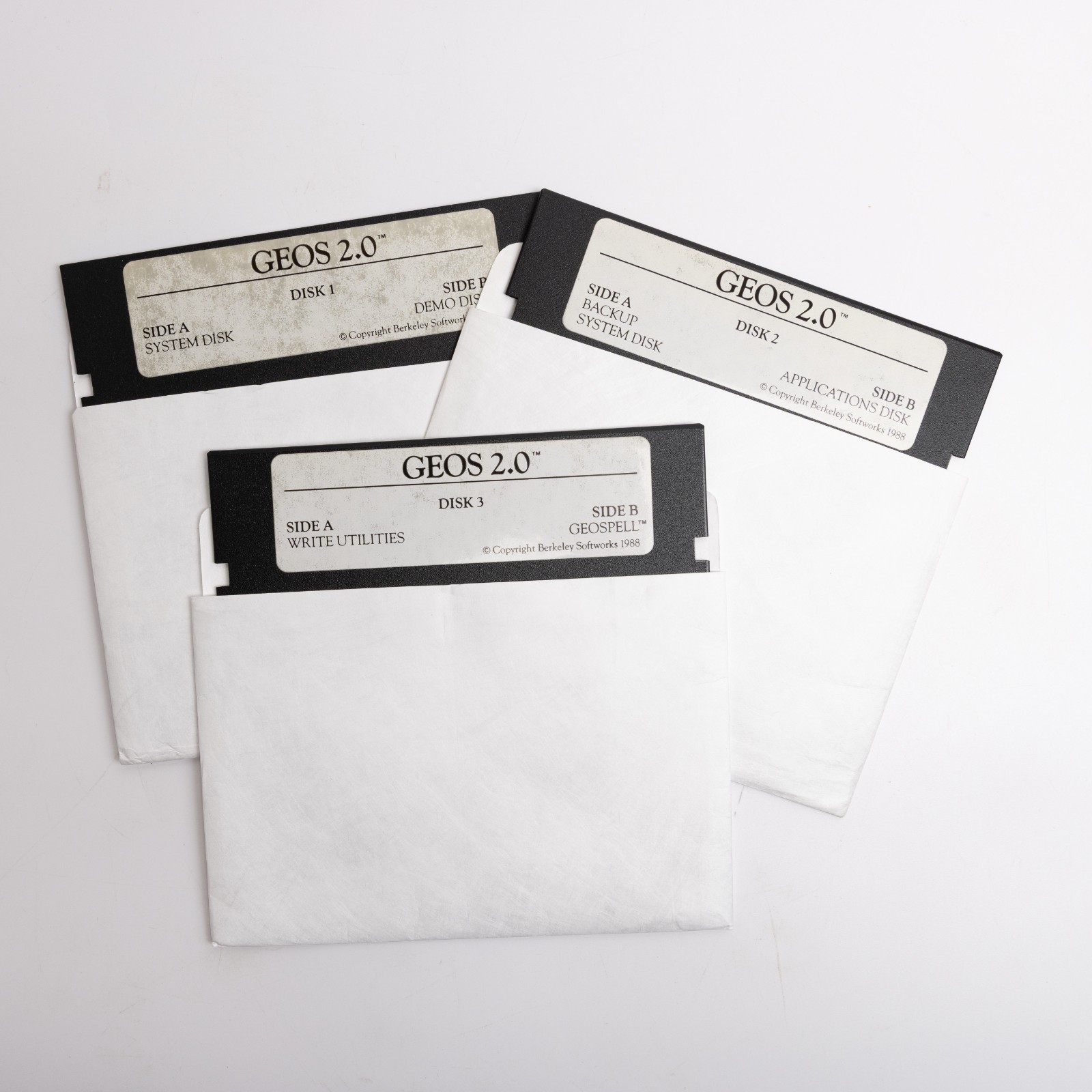 Berkeley Softworks Geos 2.0 Floppy Discs