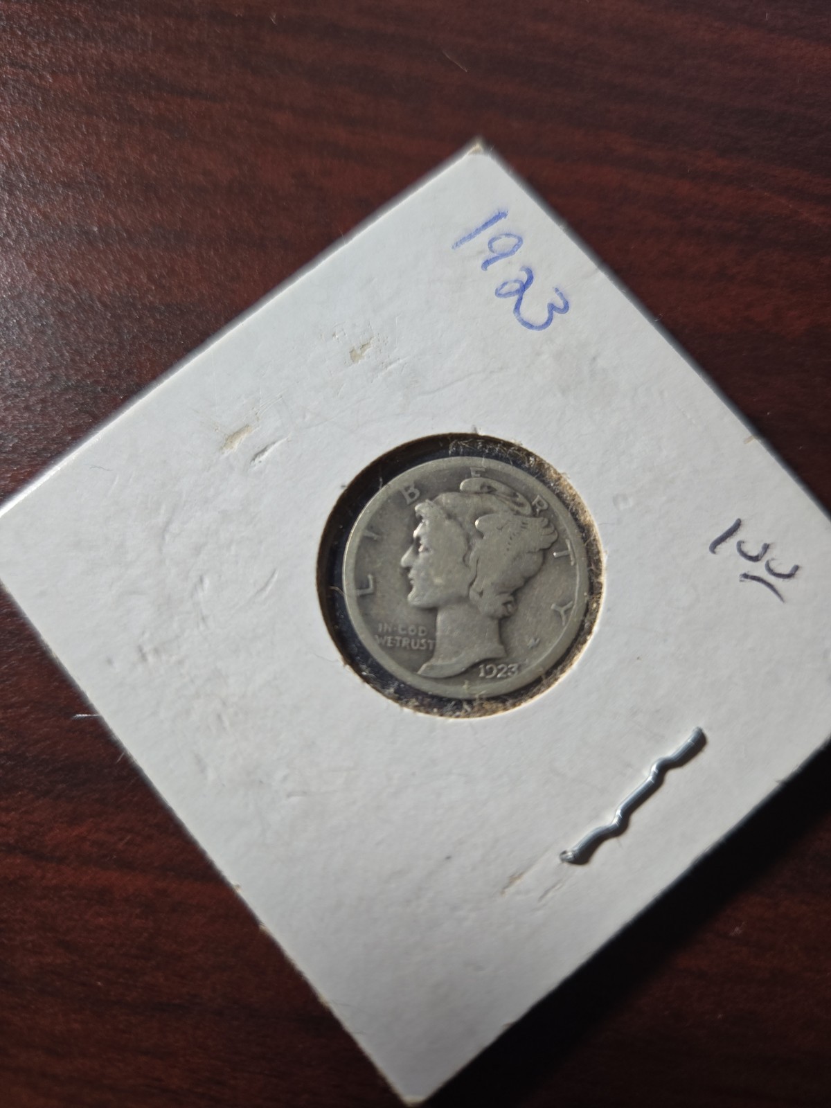 1923 MERCURY HEAD DIME