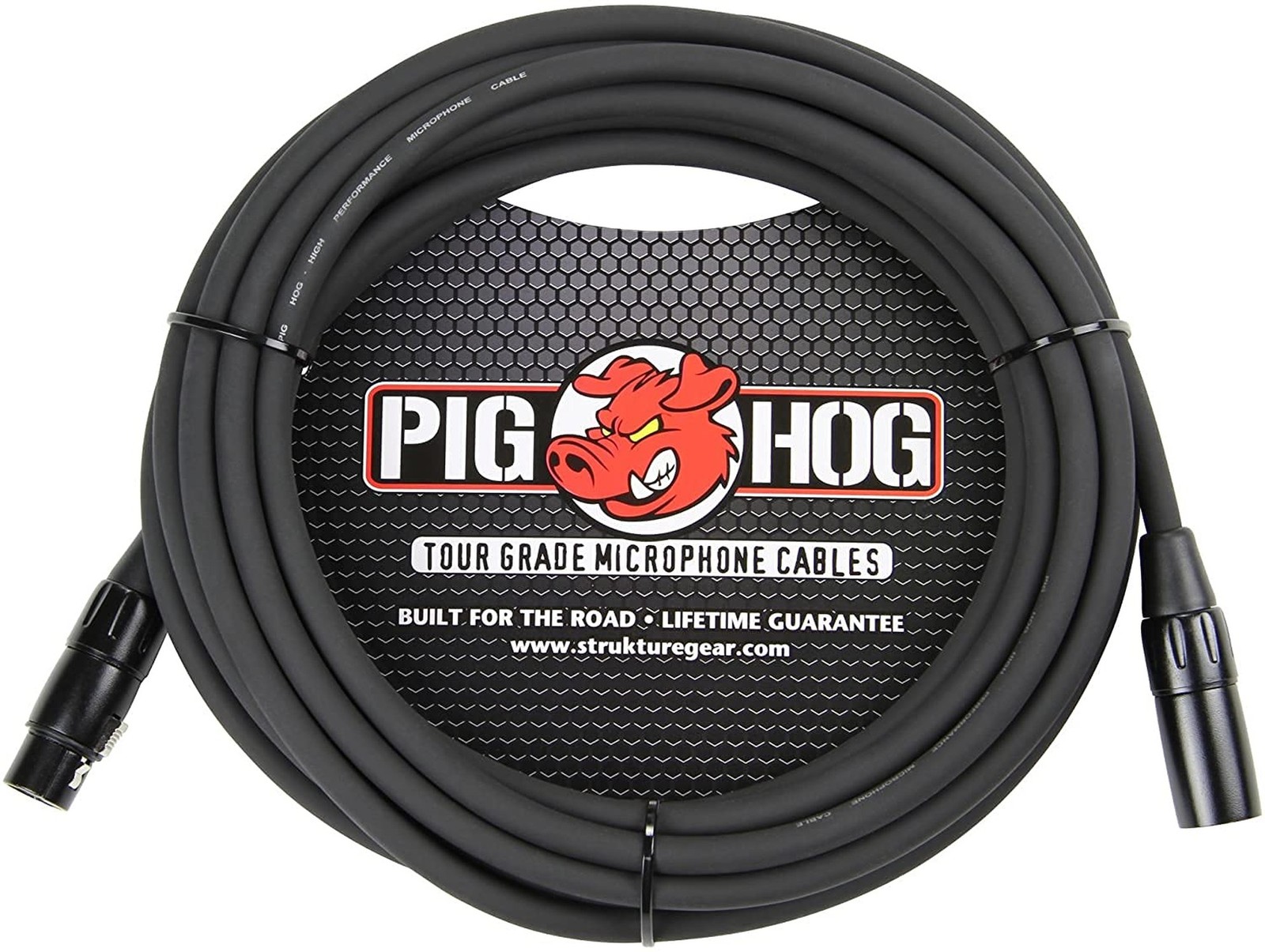 Pig Hog PHM20 High Performance 8mm XLR Microphone Cable, 20 Feet,Black 20 ft