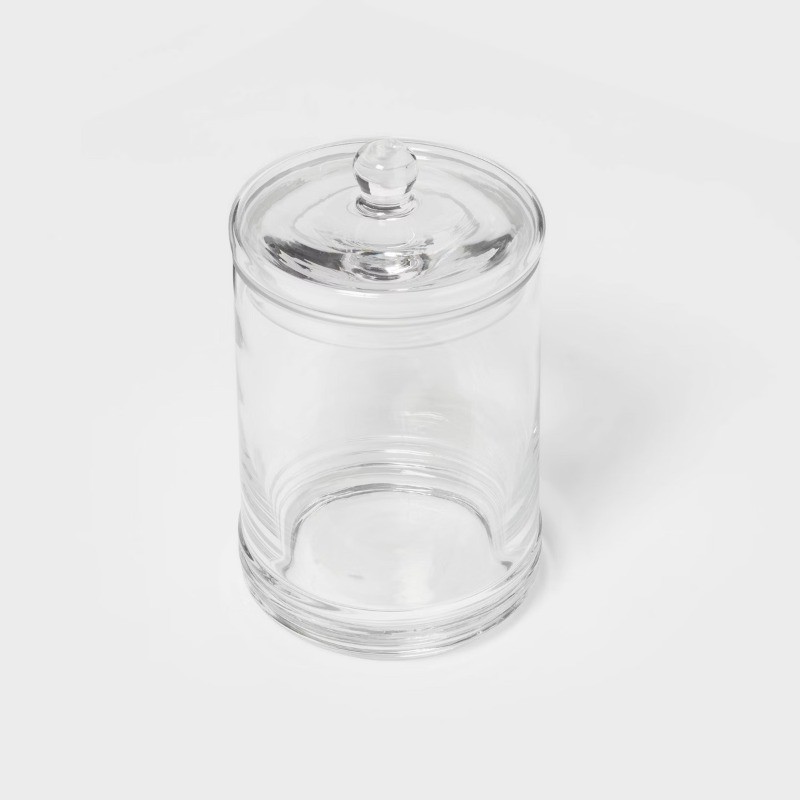 Medium Canister Apothecary Glass Clear