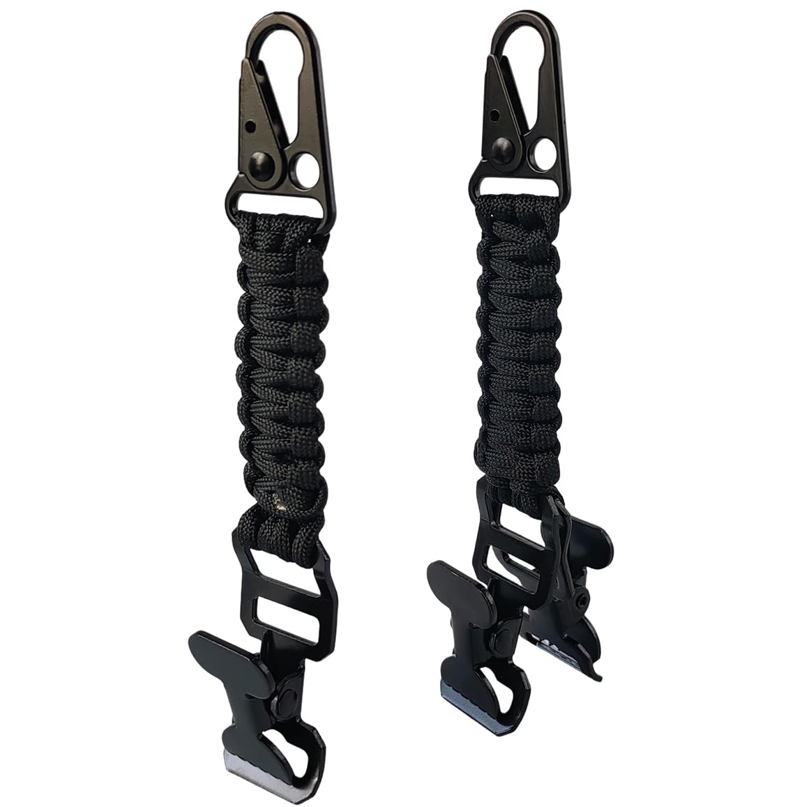 2Sets Tactical Glove Clips, Work Glove Holders Strap, Single & Double Alligat...