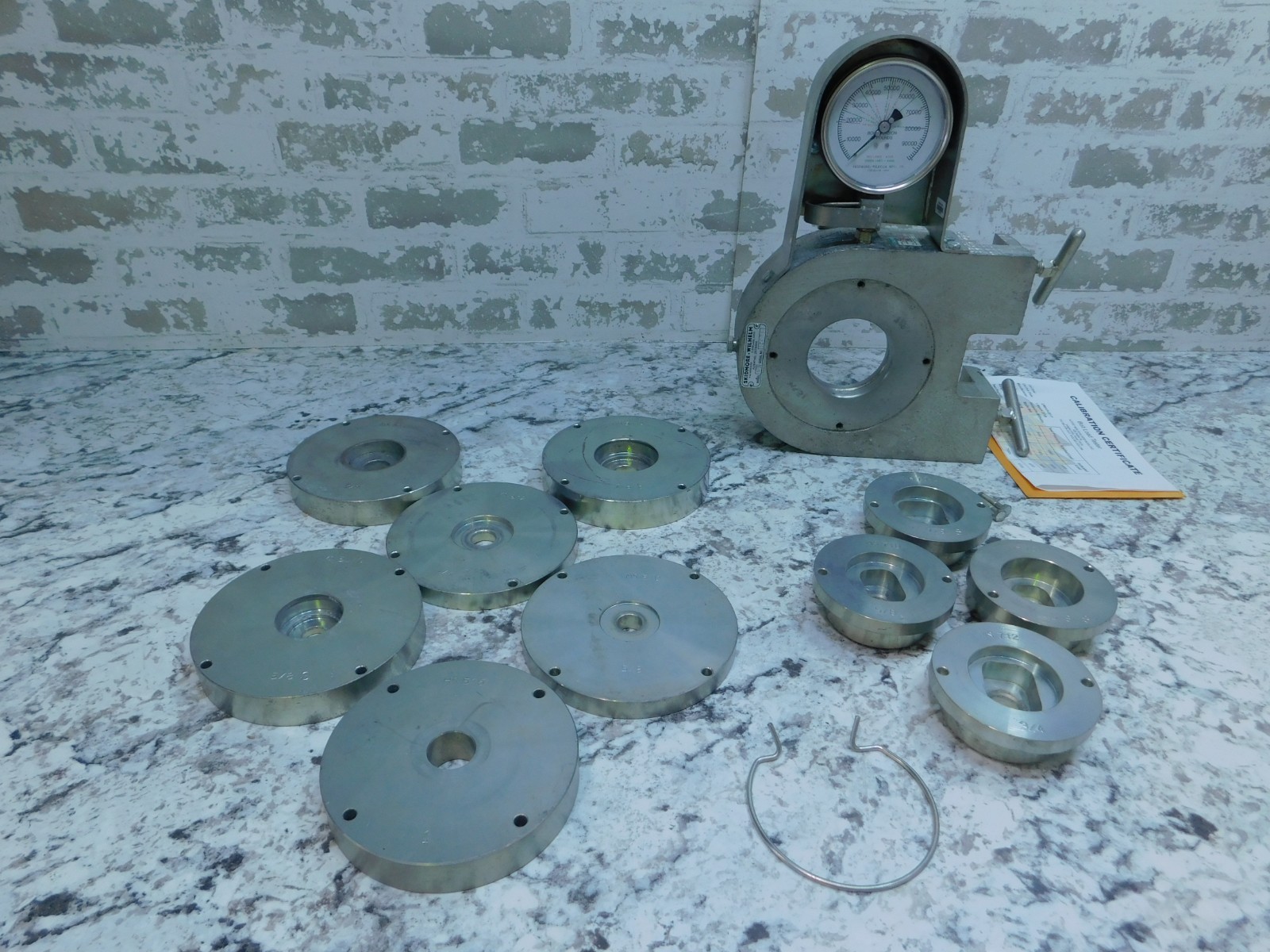 Skidmore Wilhelm MS Bolt Tension Calibrator, 100,000#, 7/8", 5/8", 3/4", 1"