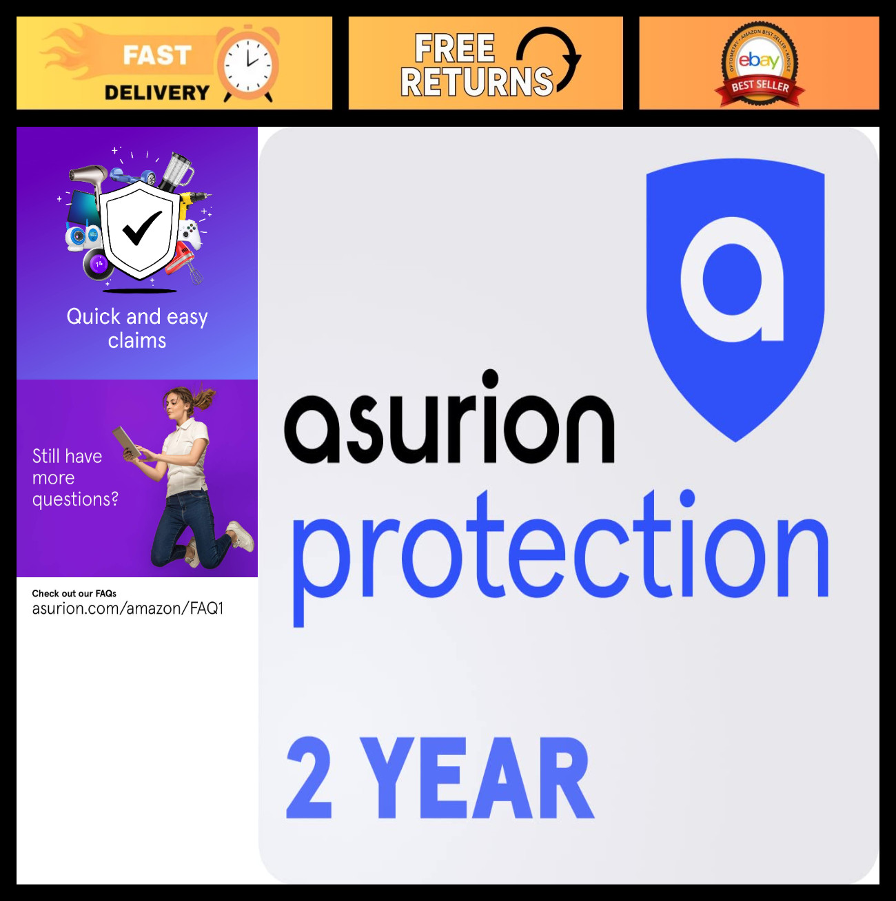 2-Year Appliance Protection Plan for $175-$199.99 | Extended Warranty Coverage